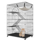 Felineau Cage Intérieure pour Chat — Volière 4 Niveaux avec Accessoires