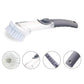 Brosse à vaisselle à long manche – Distributeur de savon rechargeable avec têtes éponge – image 3