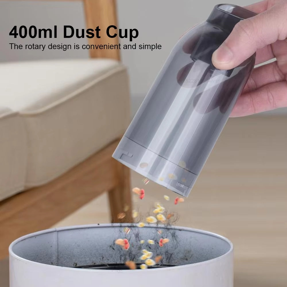 Aspirateur à main rechargeable USB-C avec fonction souffleur