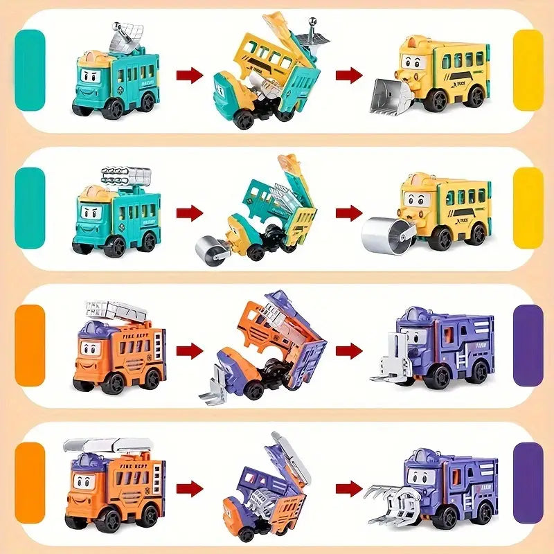 Véhicule jouet transformable 2 en 1 sans piles