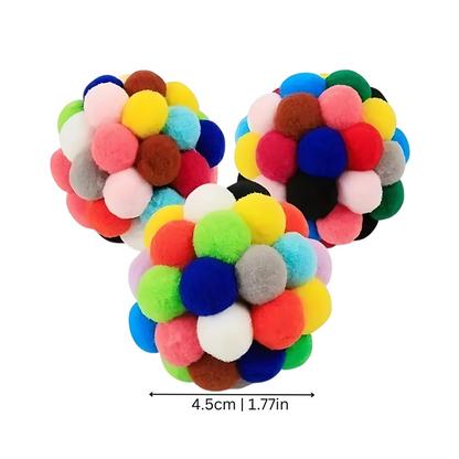 Balles Pompon Chat - Jouets Peluche x3 - image 1