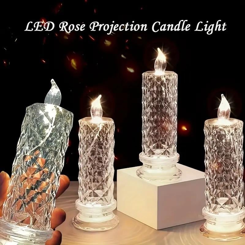 Bougies LED décoratives à changement de couleur et piles AA
