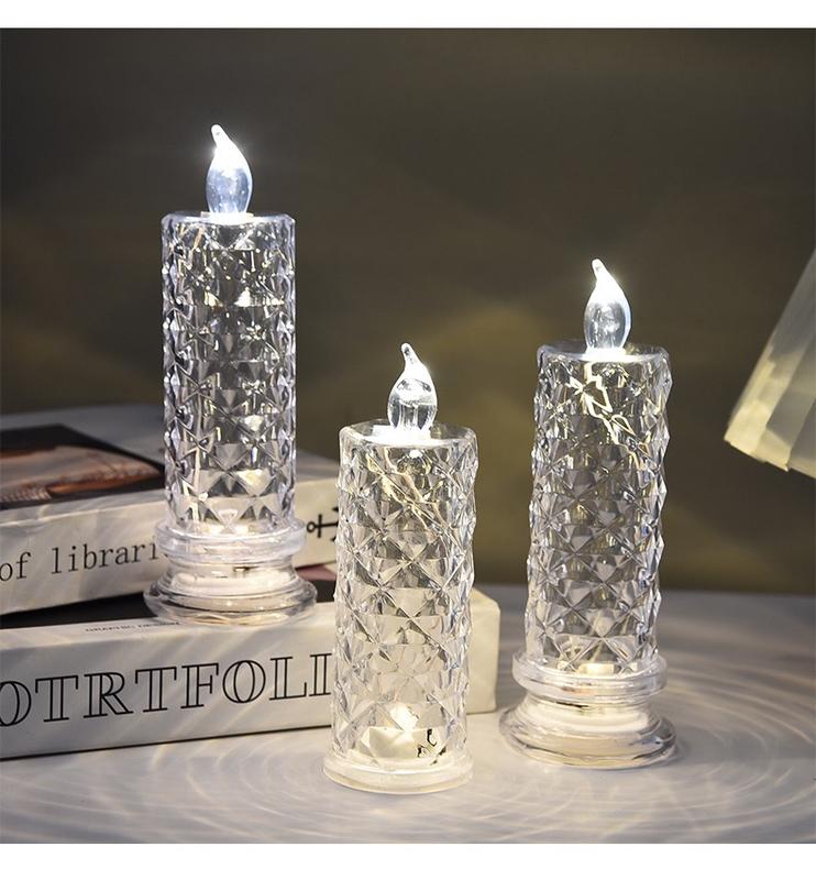 Bougies LED décoratives à changement de couleur et piles AA