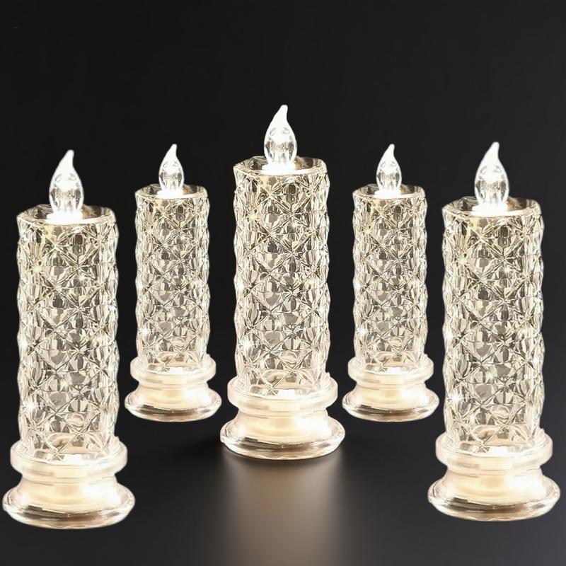 Bougies LED décoratives à changement de couleur et piles AA