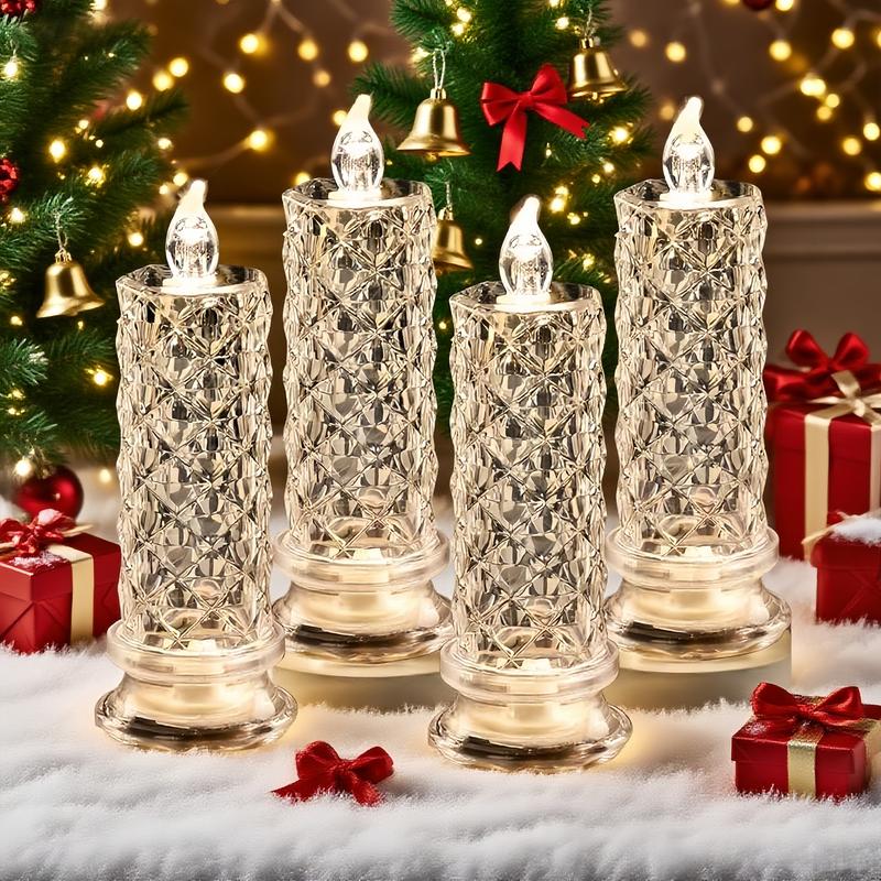 Bougies LED décoratives à changement de couleur et piles AA