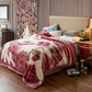 Couverture lestée en peluche texturée pour le lit