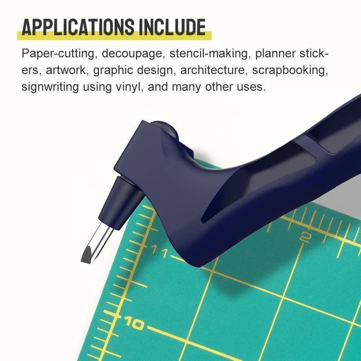 Cutter de précision en forme de stylo à lame rotative 360°