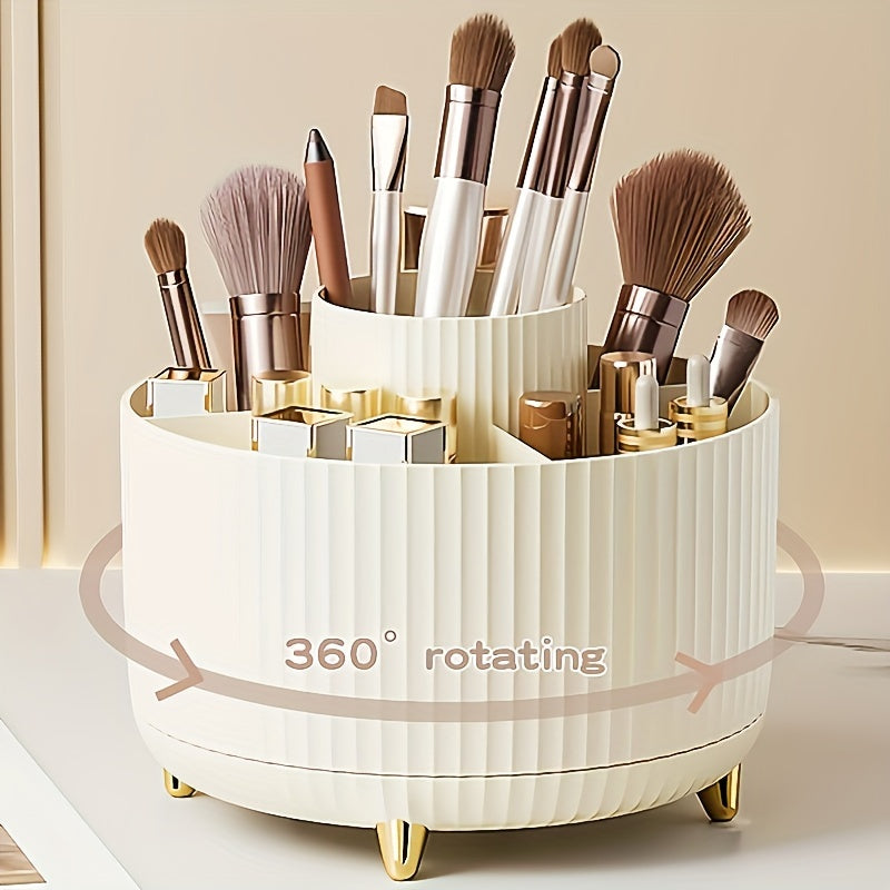 Organisateur de maquillage rotatif à cinq compartiments