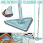 Balai triangulaire pivotant pour angles et recoins