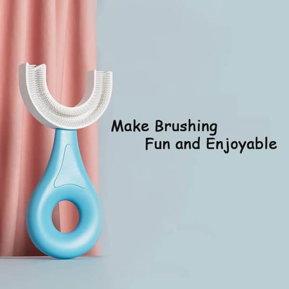Brosse à dents en U en silicone pour enfants – 1 à 12 ans