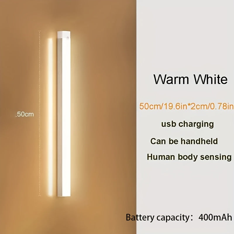 Barre lumineuse à DEL rechargeable avec détecteur de mouvement