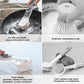 Brosse à vaisselle à long manche – Distributeur de savon rechargeable avec têtes éponge – image 2