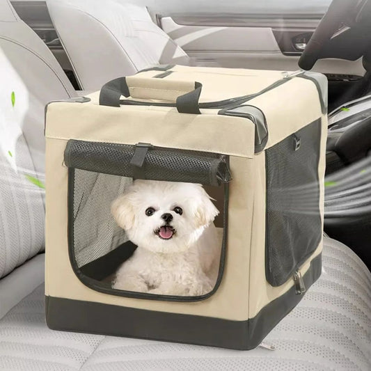 Felineau Cage Pliable Portable pour Petit Chien | Caisse de Transport Légère Maison et Voyage