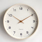 Horloge murale en bois, diamètre 30 cm