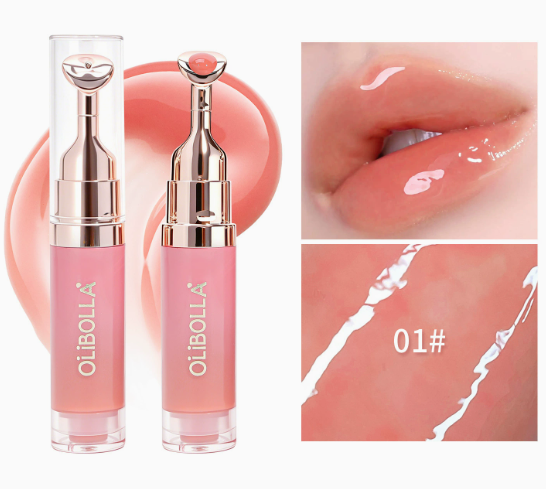 Gloss hydratant pour les lèvres – Embout métallique et fini miroir – Lot de 2