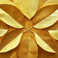 Papier peint 3D Art déco à motifs de feuilles dorées