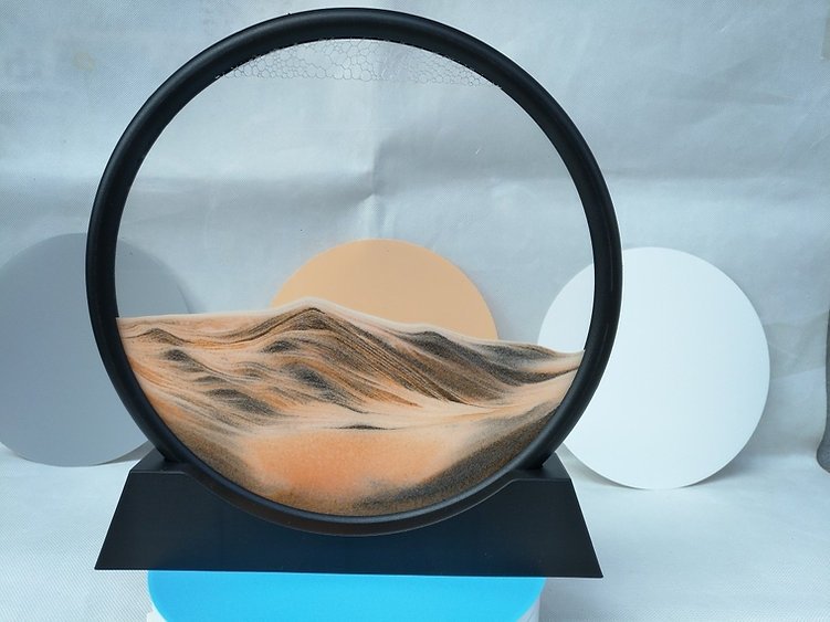 Tableau décoratif 3D à sable mouvant – bleu – image 5