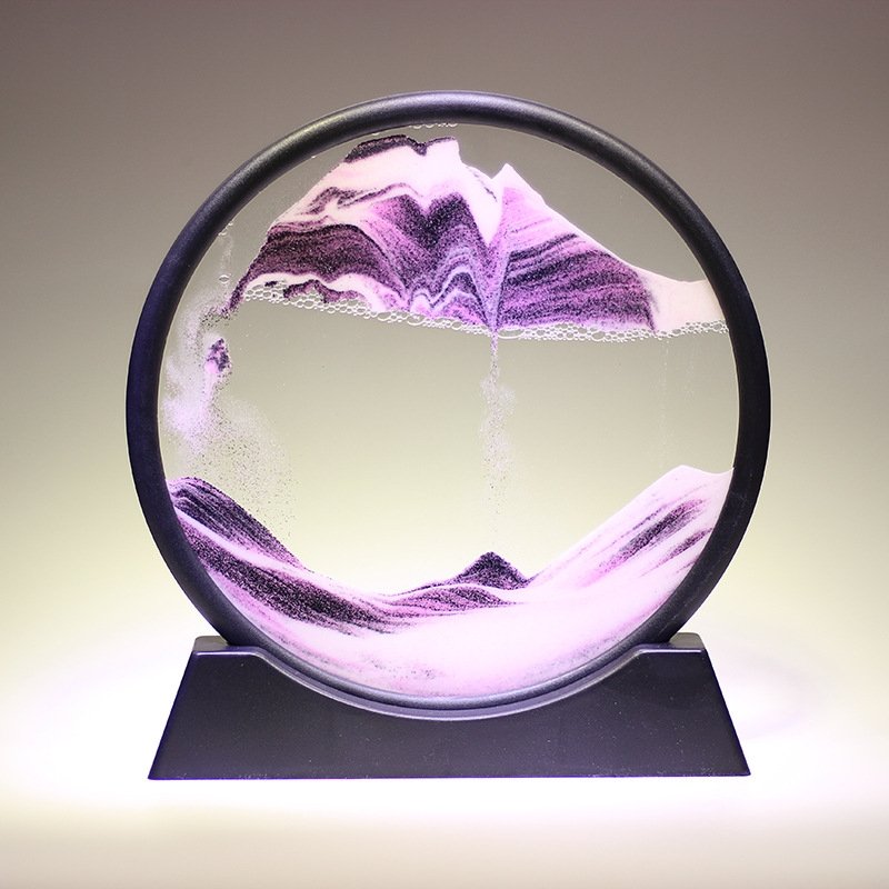 Tableau décoratif 3D à sable mouvant – bleu – image 13