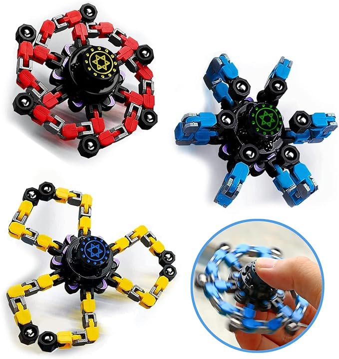 Jouets rotatifs transformables en plastique, lot de 8