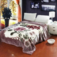 Couverture lestée en peluche texturée pour le lit