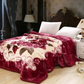 Couverture lestée en peluche texturée pour le lit