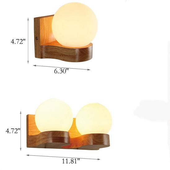Applique en verre à un ou deux points lumineux, culot E26