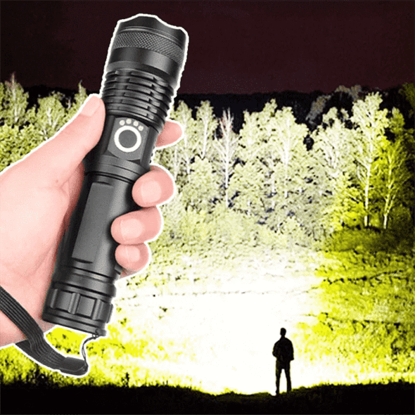 Lampe torche rechargeable à DEL XHP50.2, trois modes