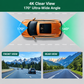 Caméra embarquée avant 4K et arrière 1080p avec GPS et Wi-Fi