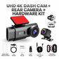 Caméra embarquée avant 4K et arrière 1080p avec GPS et Wi-Fi