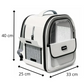 Sac de transport pour chat respirant en forme de capsule transparente