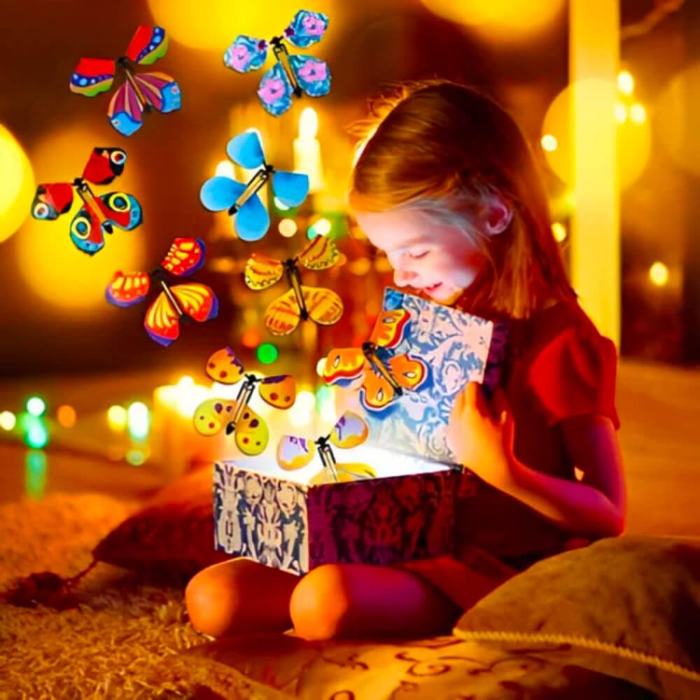 Boîte cadeau surprise à papillons volants