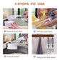 Brosse à vaisselle à long manche – Distributeur de savon rechargeable avec têtes éponge – image 6