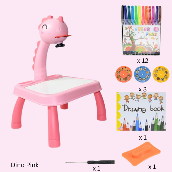 Table de dessin avec projecteur pour enfants