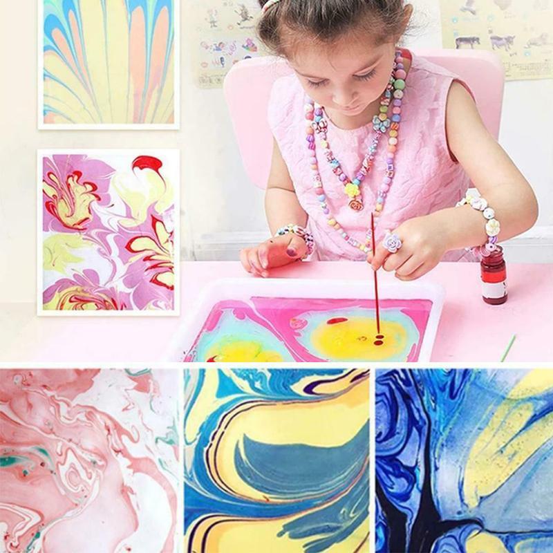 Kit de peinture marbrée sur eau