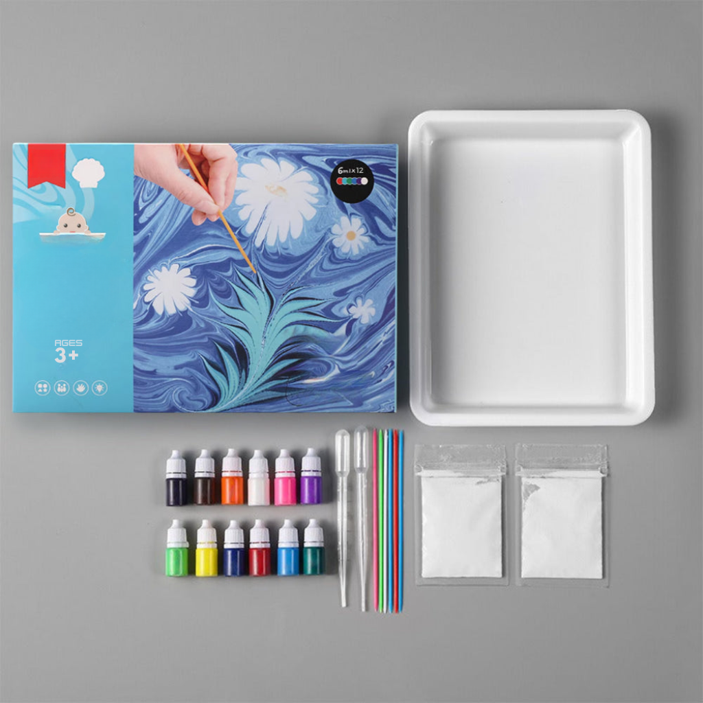 Kit de peinture marbrée sur eau