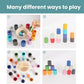 Jeu de tri des couleurs avec récipients et accessoires
