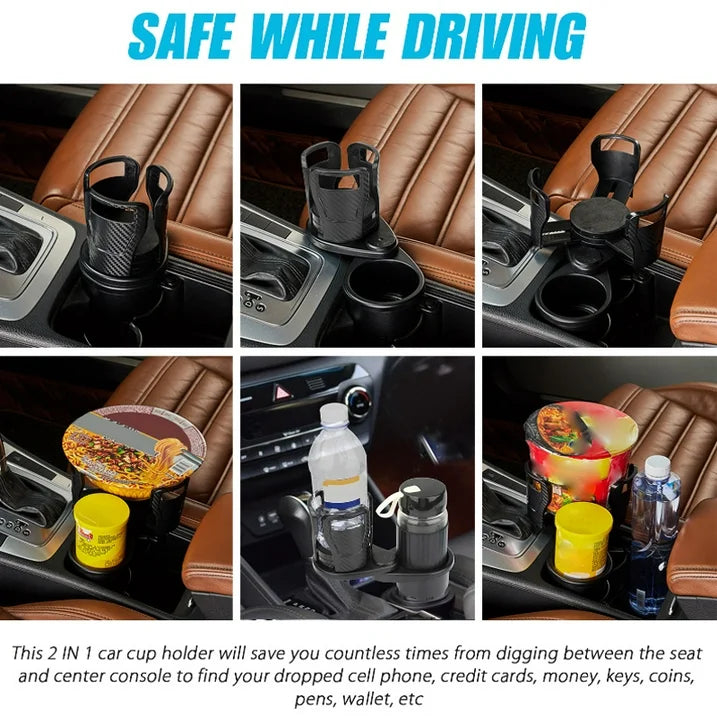Support de console automobile avec porte-gobelets
