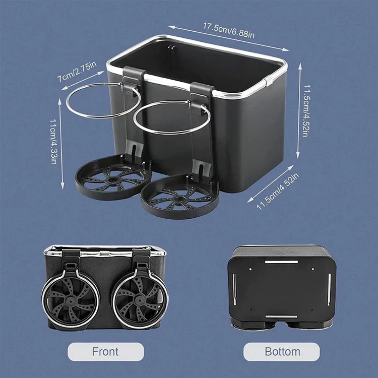 Organiseur de console automobile avec porte-gobelets