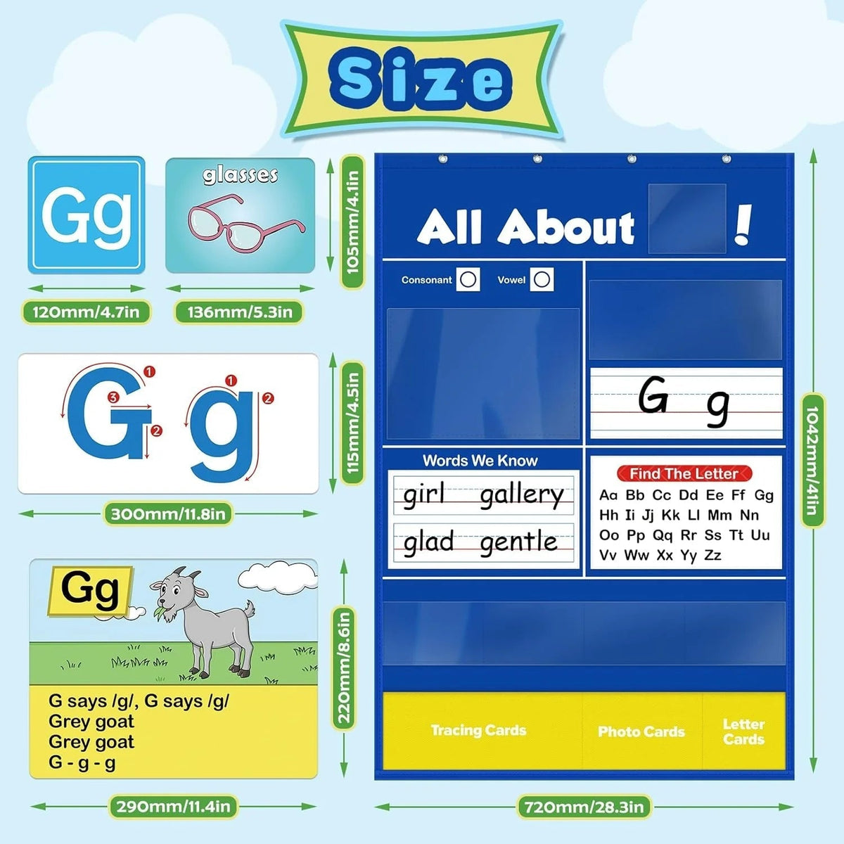 Tableau d’apprentissage de l’alphabet pour enfants