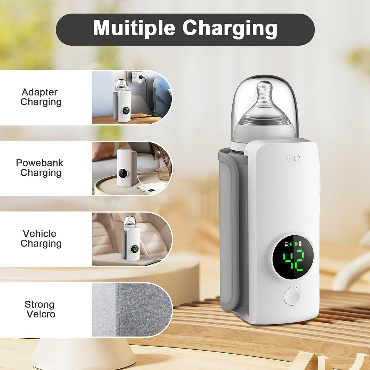 Chauffe-biberon portable
