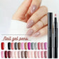 Lot de 4 stylos de gel coloré pour manucure