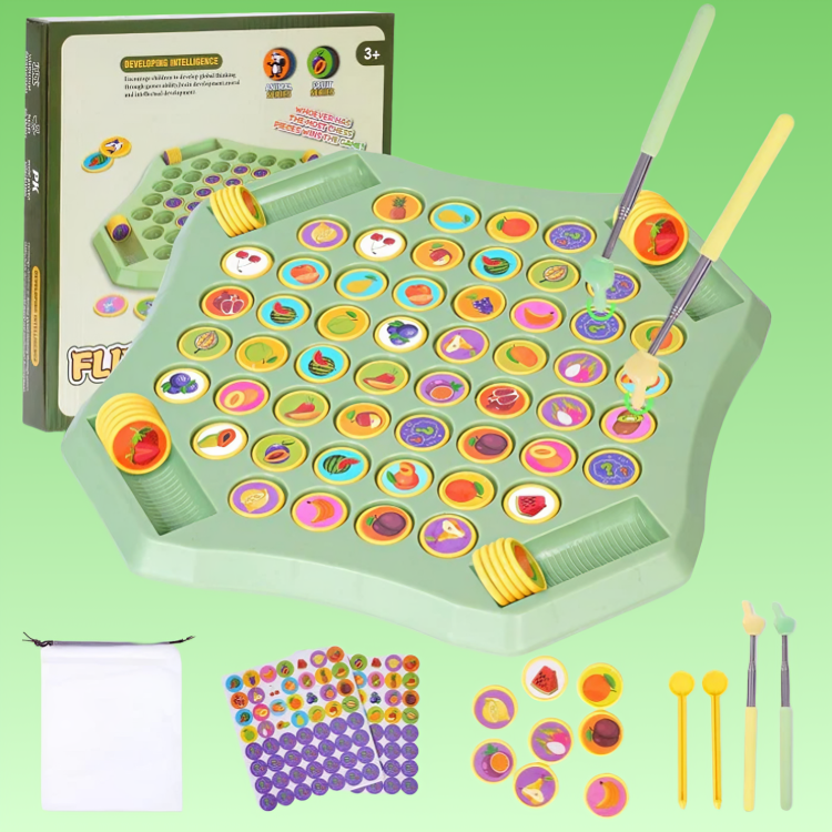 Jeu de mémoire à motifs fruits ou animaux