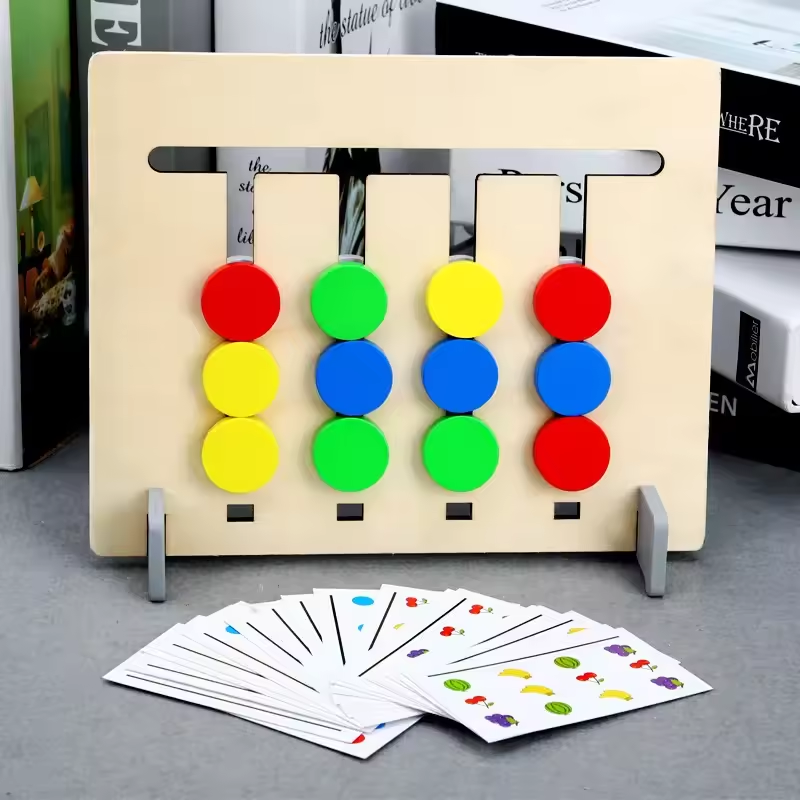 Jeu d’association de couleurs à glissières