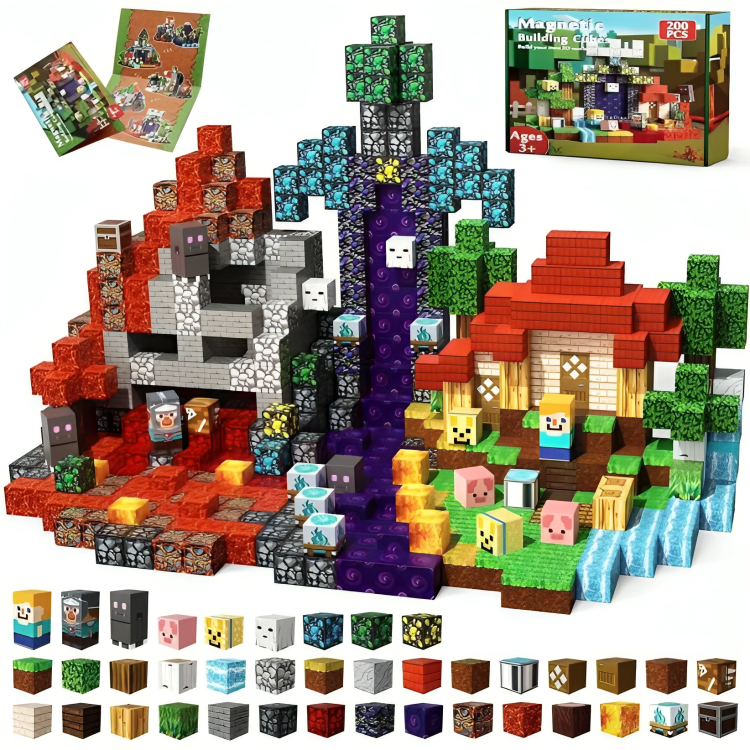 Jeu de construction à blocs colorés pour enfants