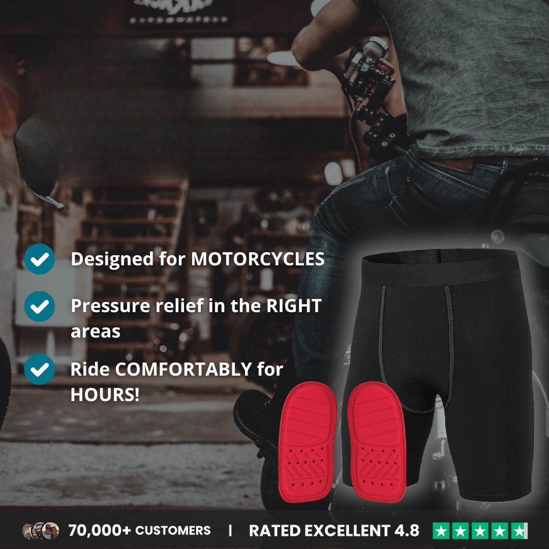 Short rembourré pour les trajets à vélo ou à moto
