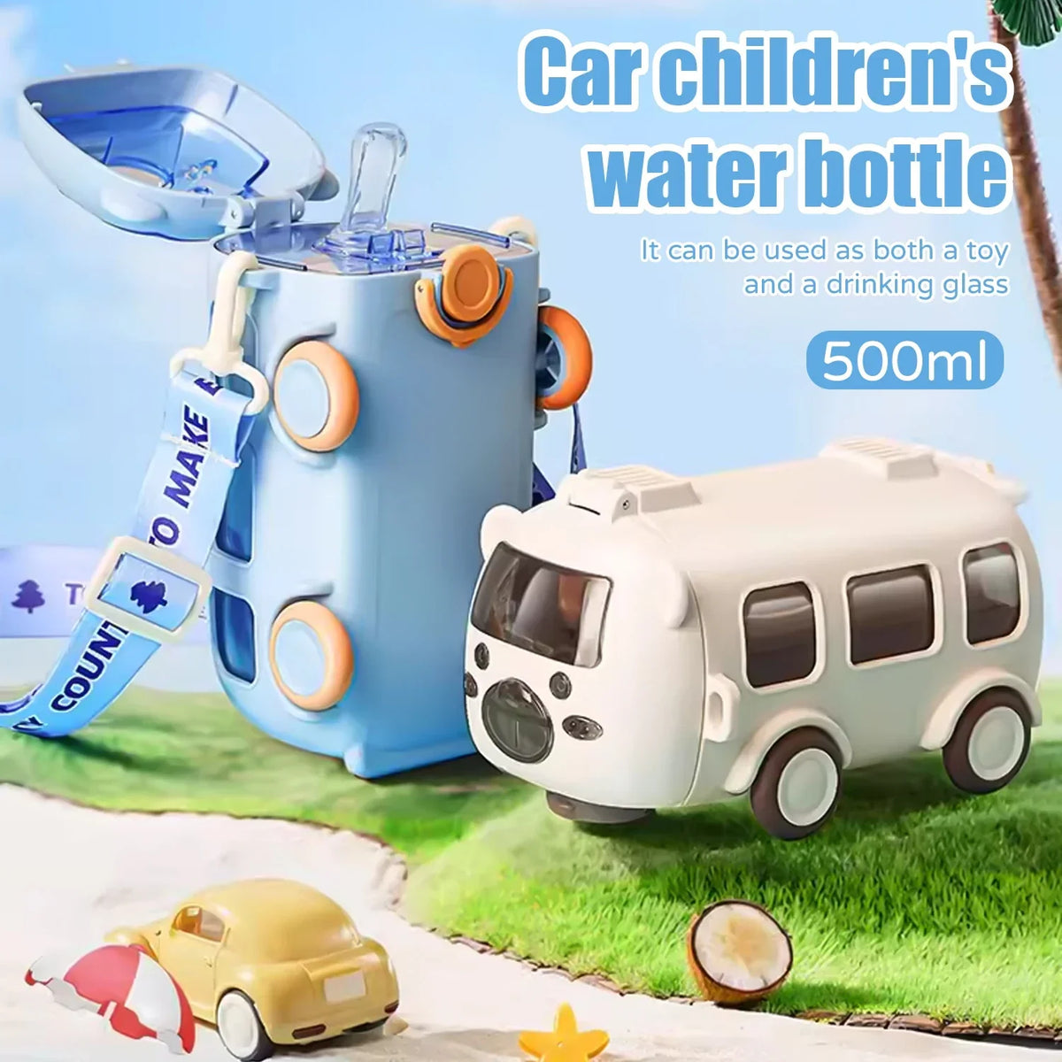 Gourde pour enfants en forme de véhicule