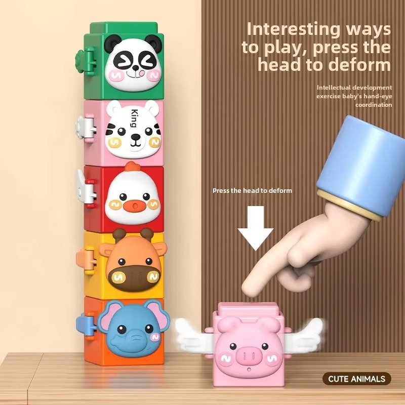 Figurines animales à empiler pour enfants