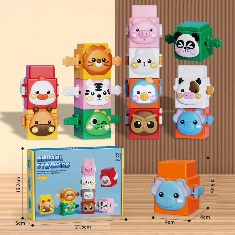 Figurines animales à empiler pour enfants