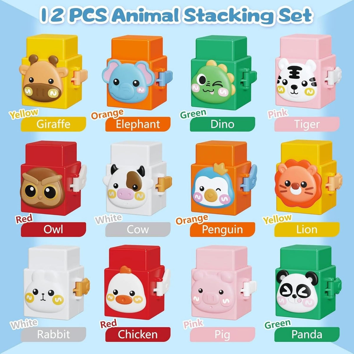 Figurines animales à empiler pour enfants