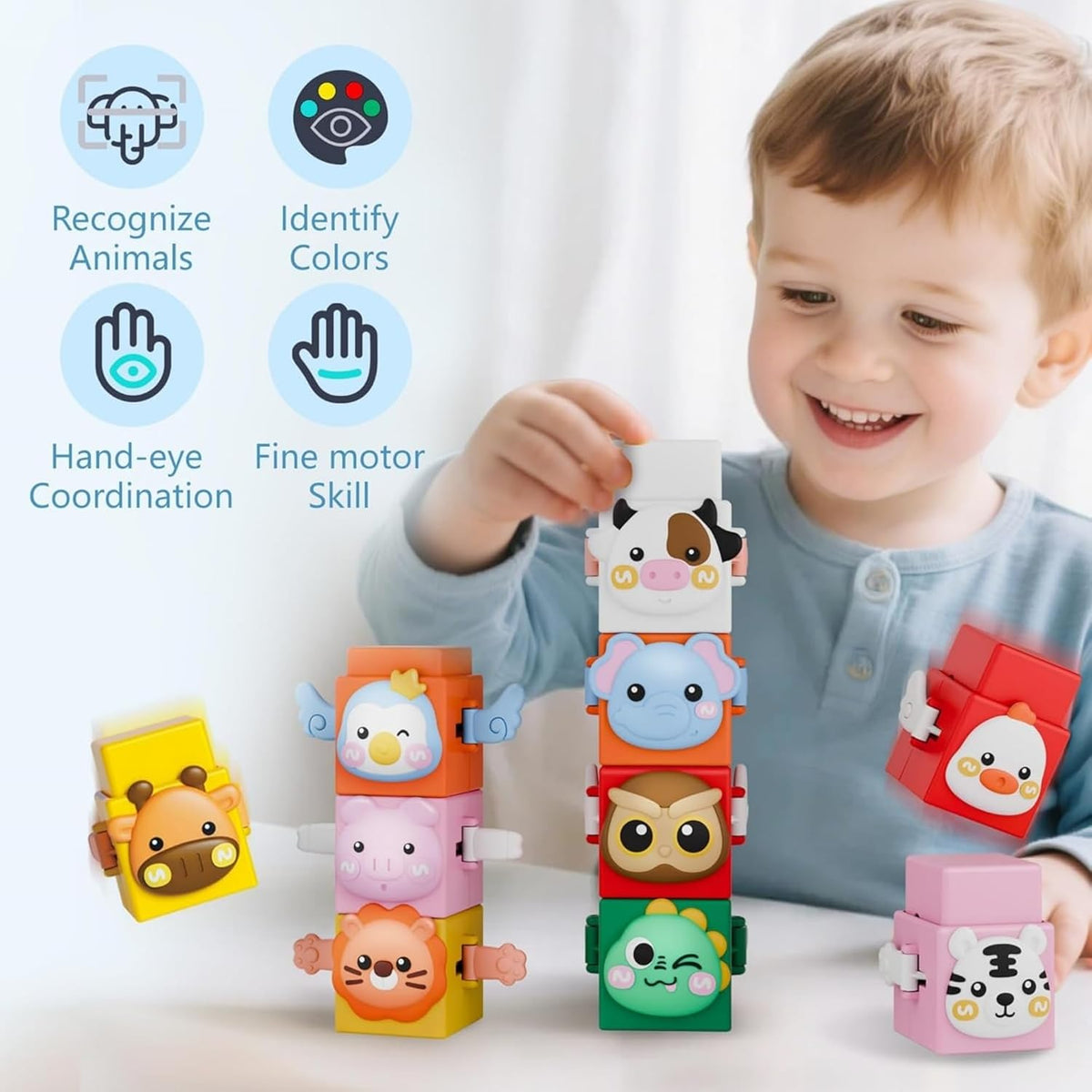 Figurines animales à empiler pour enfants